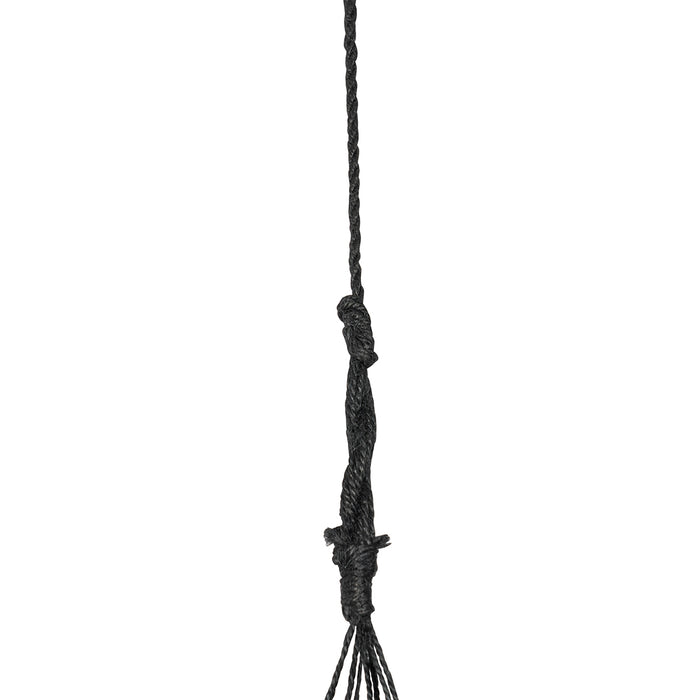 QAZQA Industriële hanglamp zwart 3-lichts - Flor