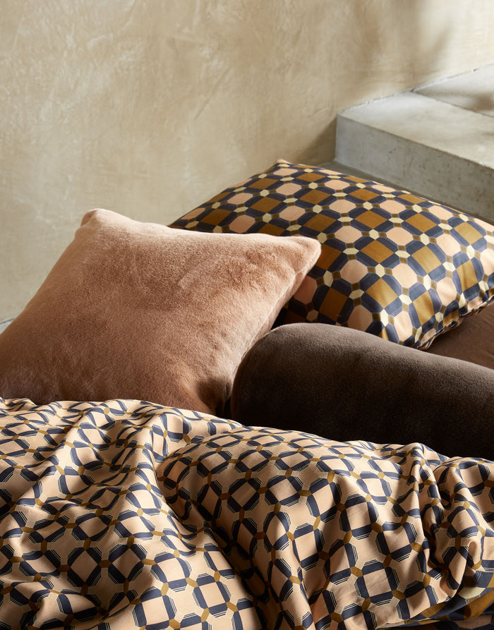 Essenza Teade Dekbedovertrek Light leather 200 x 220 cm