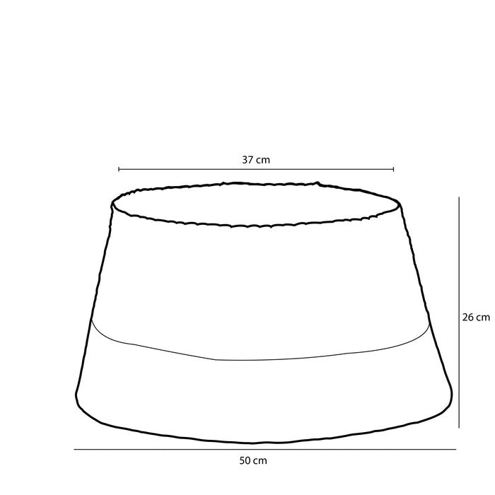 House of Seasons Kerstboomrok - H26 x Ø50 cm - Zeegras - Off White