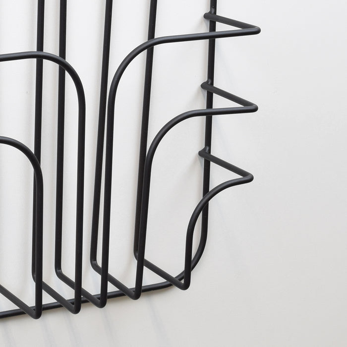 LOFT42 Rowan Large Tijdschriftenrek - Zwart - Metaal