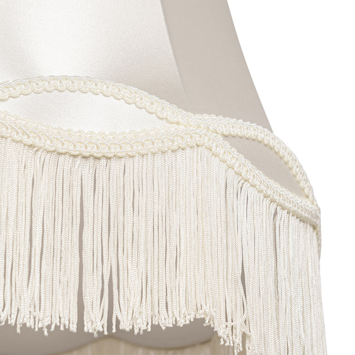 QAZQA Stoffen lampenkap crème 30 cm - Granny