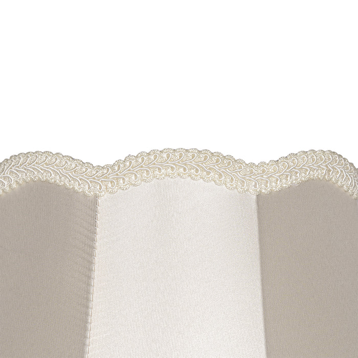 QAZQA Stoffen lampenkap crème 30 cm - Granny