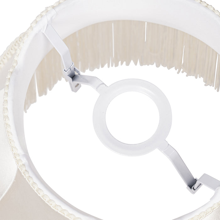 QAZQA Stoffen lampenkap crème 30 cm - Granny