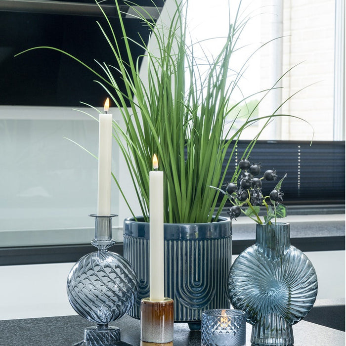 Artichok Sofia kandelaar keramiek roestbruin