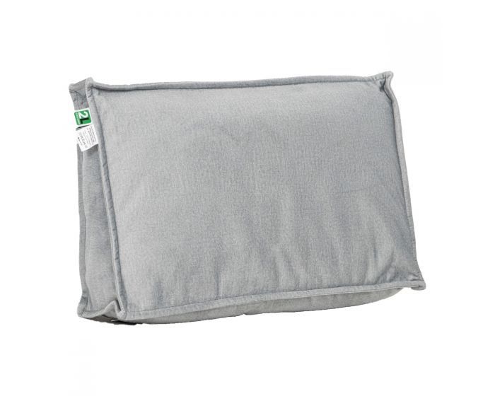 2L Home & Garden Palletkussen Velvet Lichtgrijs - 60 x 40cm