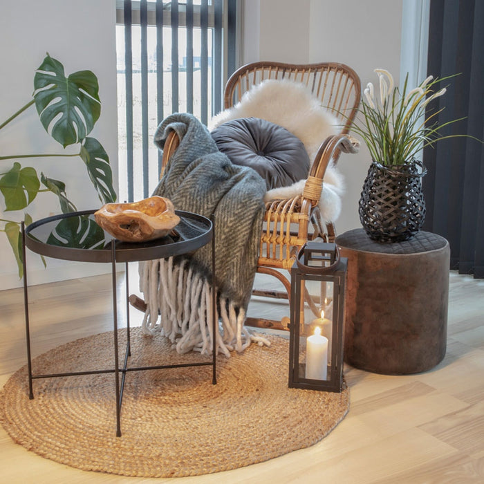 Artichok Milou Jute Vloerkleed Ø 120 cm - Naturel