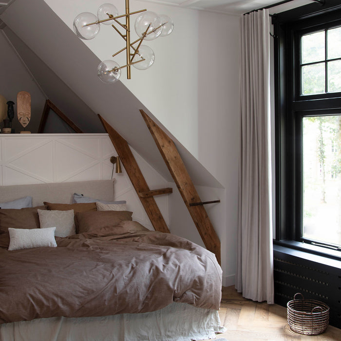 Damai dekbedovertrek Mik - Katoen - 240x200|220 cm - Walnut