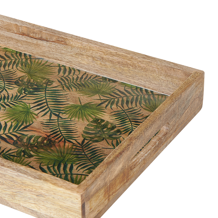 Beliani - TYLIS - Dienblad - Lichte houtkleur - Mangohout