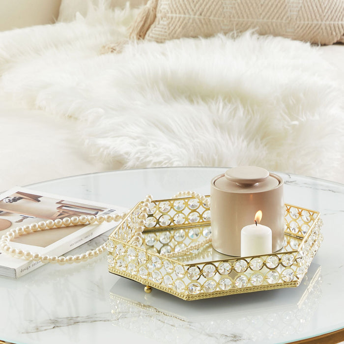 Beliani - VATAN - Dienblad - Goud - IJzer