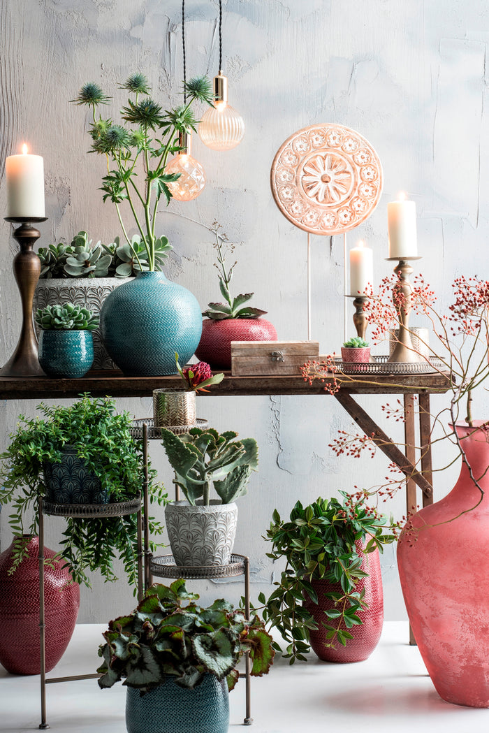 Mica Decorations Gabriel Vaas H60 x Ø24 cm Bordeaux