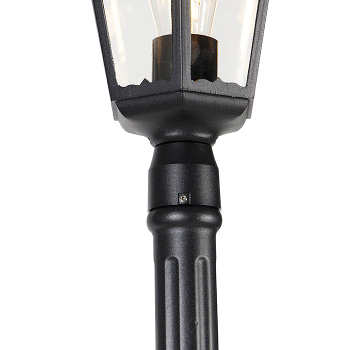 QAZQA Smart buitenlantaarn zwart 200 cm IP44 incl. Wifi ST64 - Havana