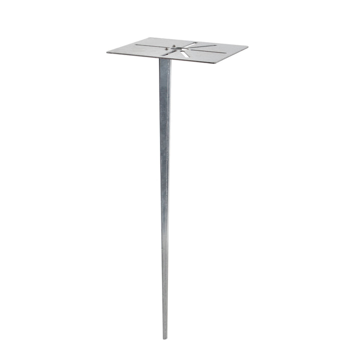 QAZQA Staande buitenlamp zwart 40 cm met grondpin en kabelmof -