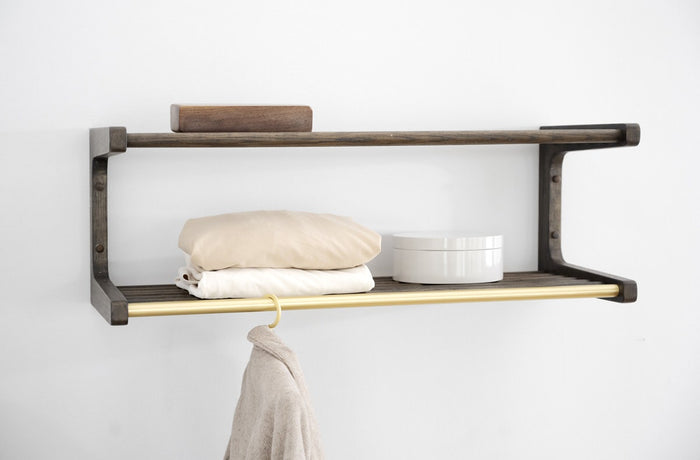 Rowico Home Inverness houten kapstok donker eiken - 80 x 28 cm