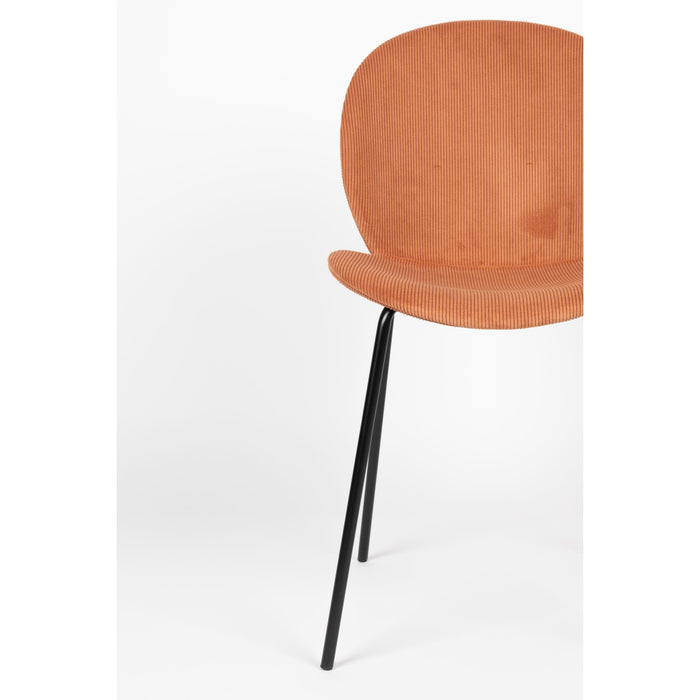 Zuiver Bonnet Chair Terracotta  - Set van 2