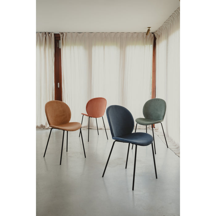 Zuiver Bonnet Chair Terracotta  - Set van 2