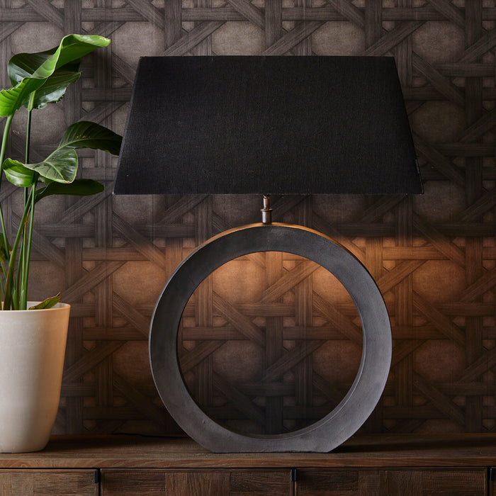 Riviera Maison Lampenkap Rectangular Zwart - 75x35 cm