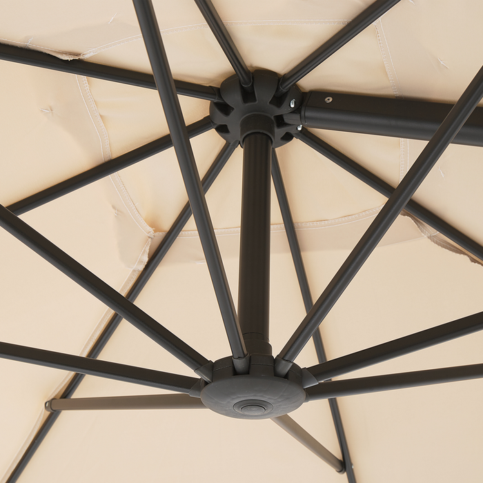 Beliani - MONZA II - Zweefparasol - Beige - Polyester