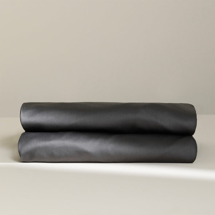 Damai Hoeslaken Bio Katoen Satijn 30cm Hoekhoogte - anthracite