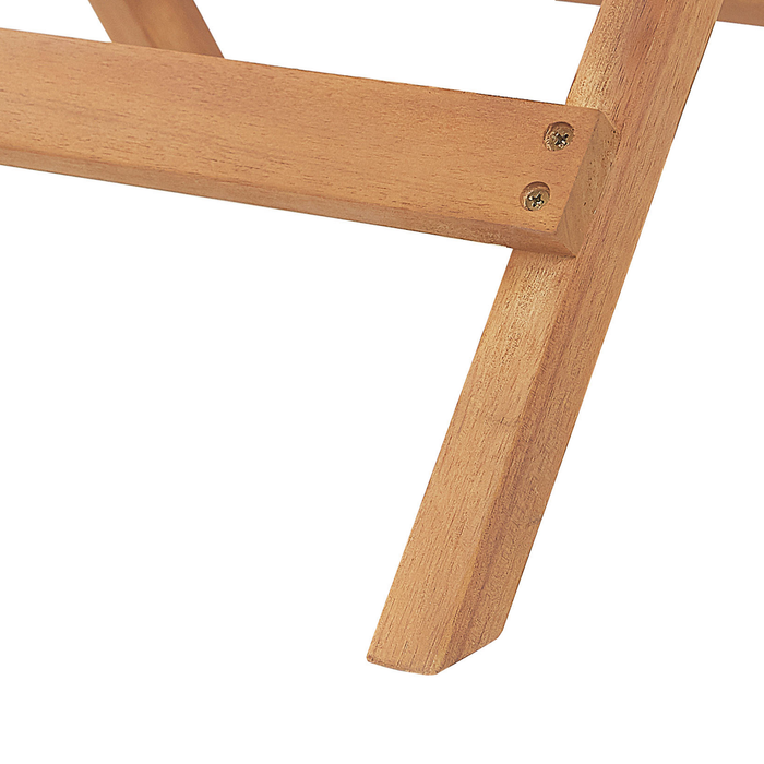 Beliani-JAVA -Tuintafel-Lichte houtkleur-68 x 45 cm-Acaciahout