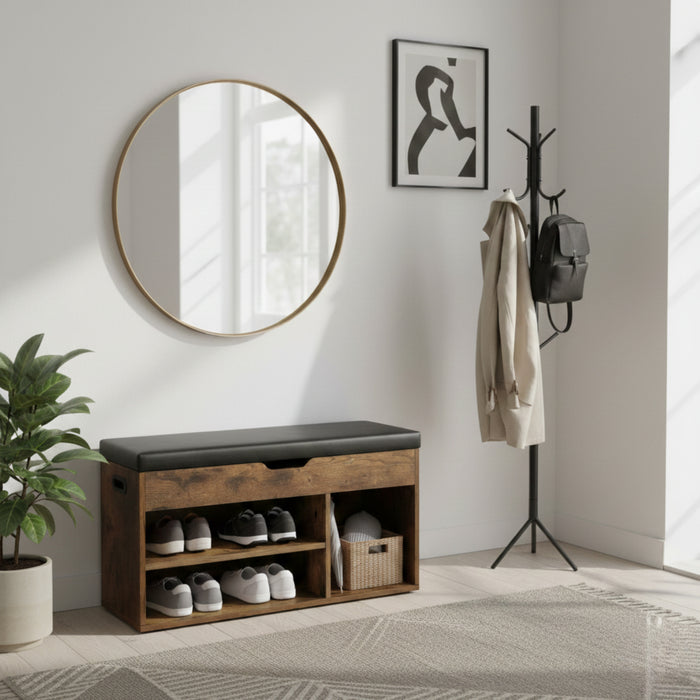 ACAZA Schoenenkast Vintage bruin