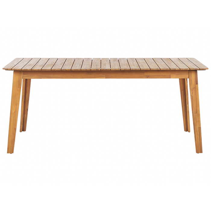 Beliani-FORNELLI -Tuintafel-Lichte houtkleur-90 x 180 cm-Acaciahout