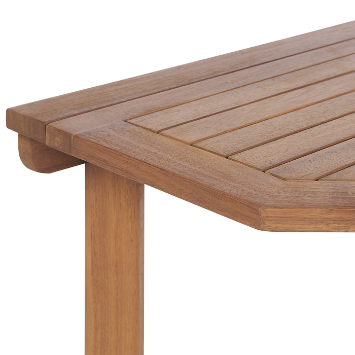 Beliani-TREIA -Tuintafel-Lichte houtkleur-47 x 110 cm-Acaciahout