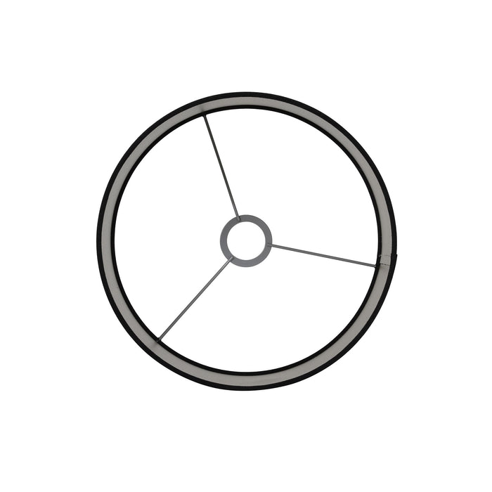 Light & Living Cilinder Lampenkap Velours - Zwart - Ø40x30cm