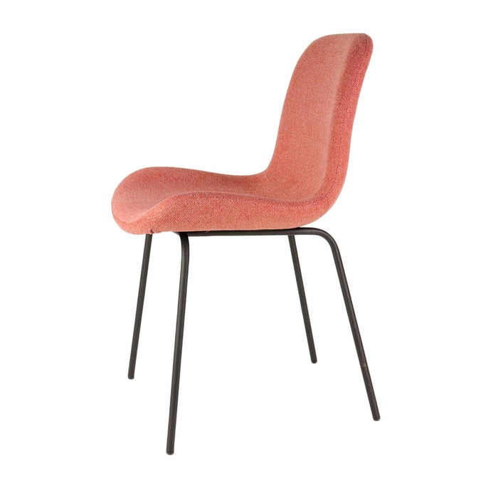 Nolon Nora eetkamerstoel terracotta rood - zwart onderstel