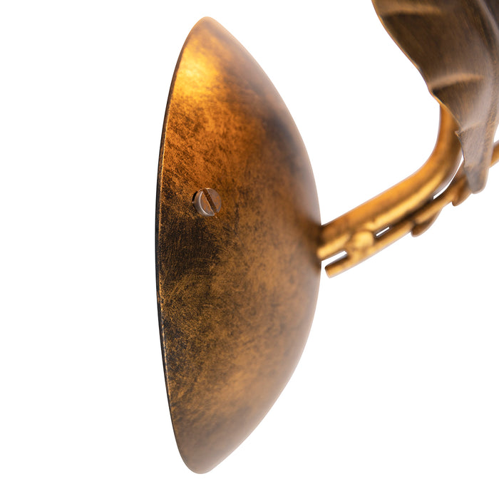 QAZQA Art Deco wandlamp antiek goud - Linden