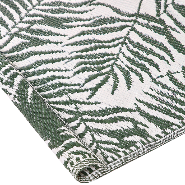 Beliani-KOTA-Outdoor kleed-Donkergroen-120 x 180 cm-Polypropyleen