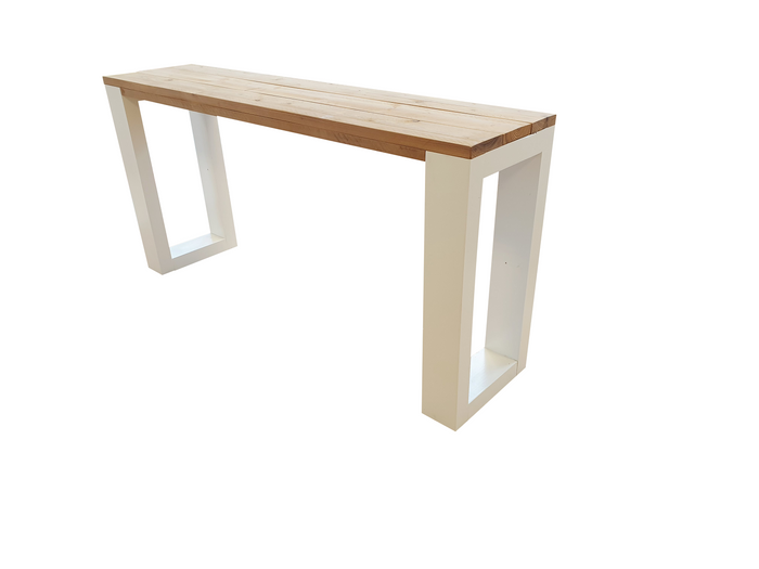 Wood4you - Sidetable enkel Roastedwood 120cm -