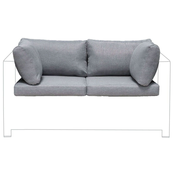 Beliani - MILANO - Kussenhoezen - Grijs - Polyester