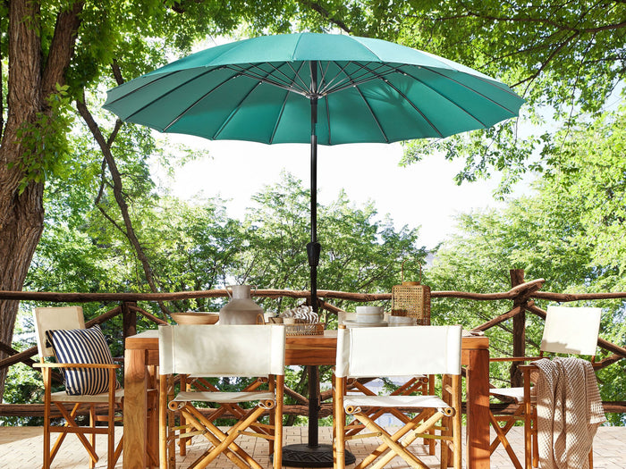 Beliani - BAIA - Parasol - Groen - 270 cm - Polyester