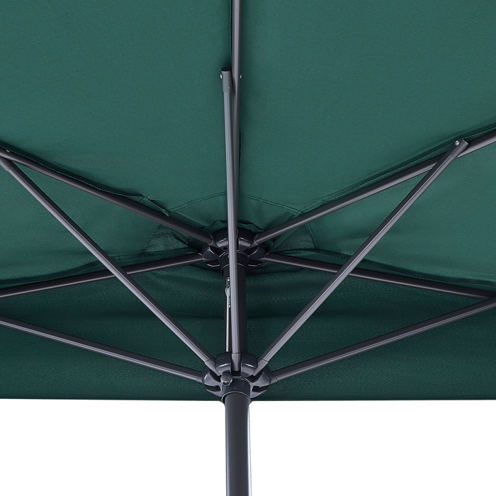 Beliani - GALATI - Halfronde parasol - Groen - 270 cm - Polyester
