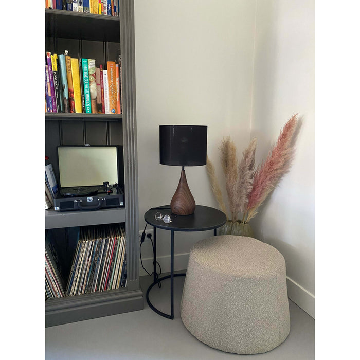 Light & Living Tafellamp Svante - Zwart|Hout - Ø28cm