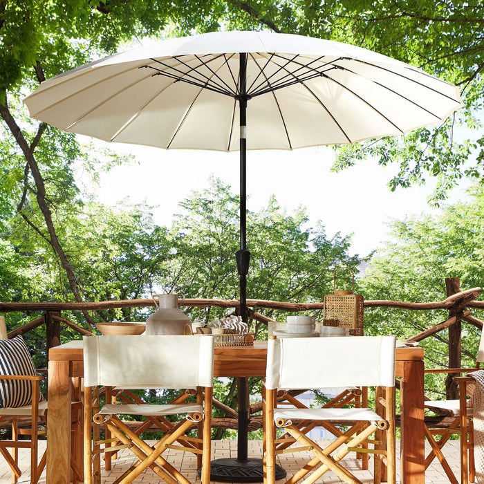 Beliani - BAIA - Parasol - Beige - 270 cm - Polyester