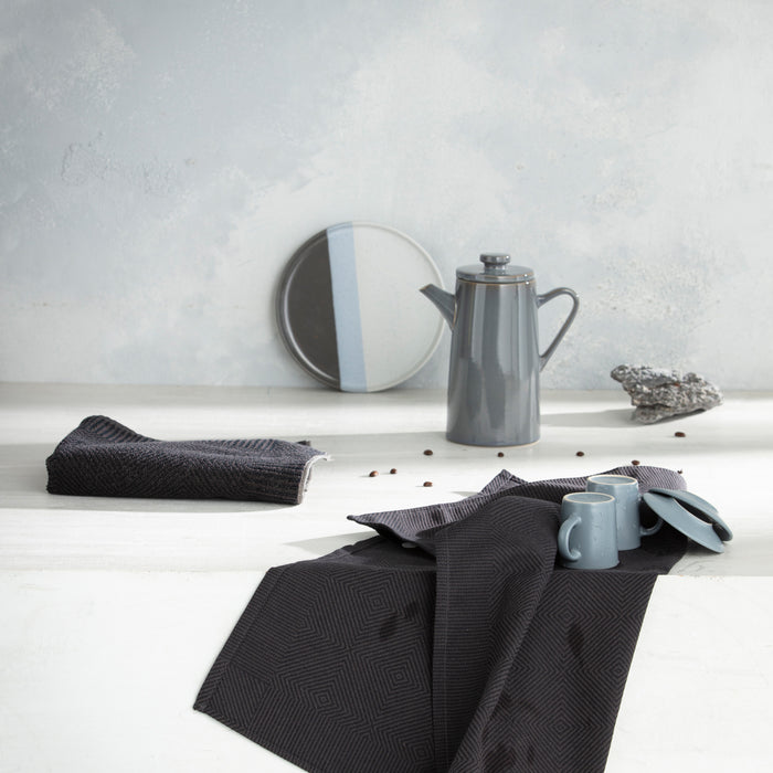 DDDDD keukendoek Cisis - 50x55cm - Ebony - 6 stuks