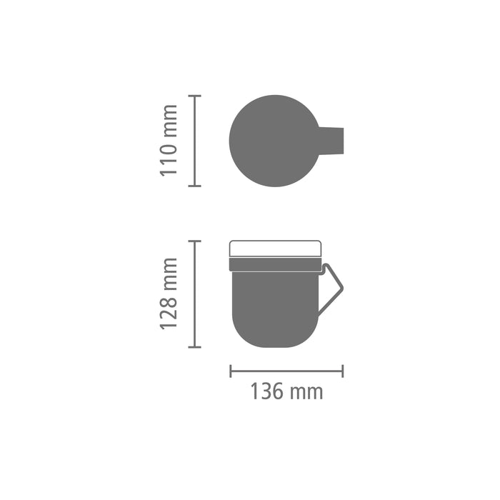 Brabantia Make & Take Soepbeker to Go 0,6 L - Magnetron - Light Grey