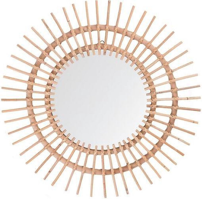 ATMOSPHERA Zon rotan spiegel - Ø 58 x Dikte 2 cm