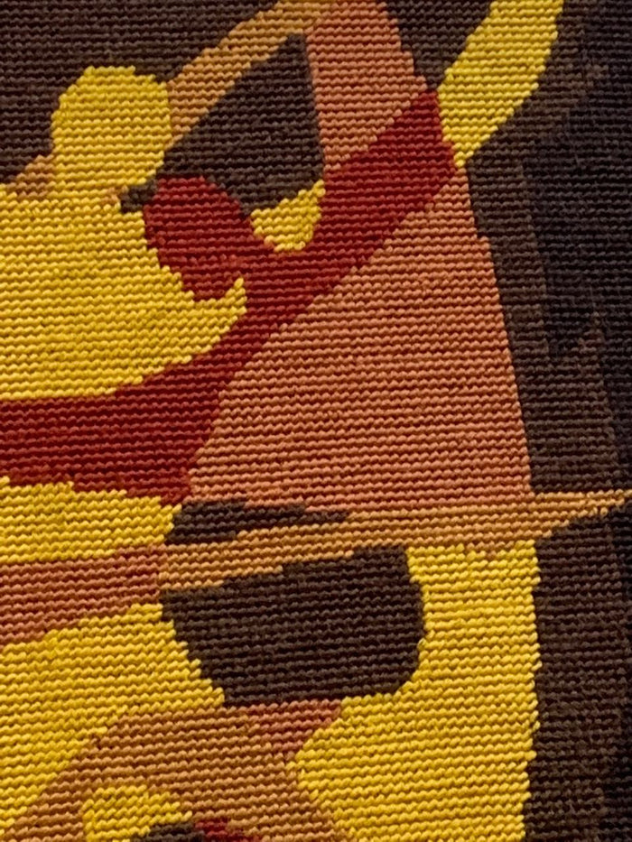 Reliving Modern Geborduurd Schilderij In Bamboe Lijst