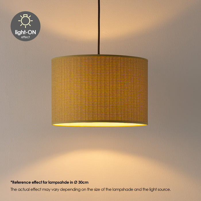 Home Sweet Home Lampenkap Canvas groen - B:35xD:35xH:21cm