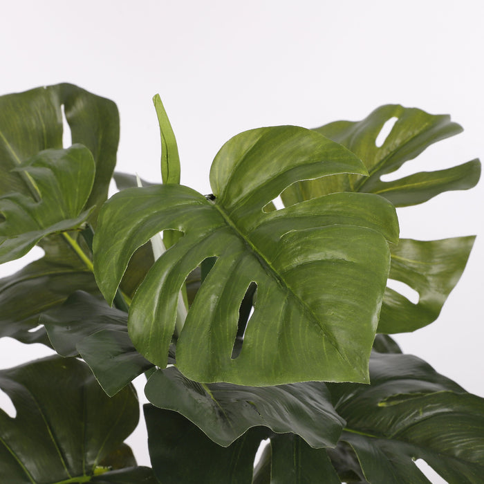 Mica Decorations Monstera Kunstplant - H48 x Ø39 cm - Groen