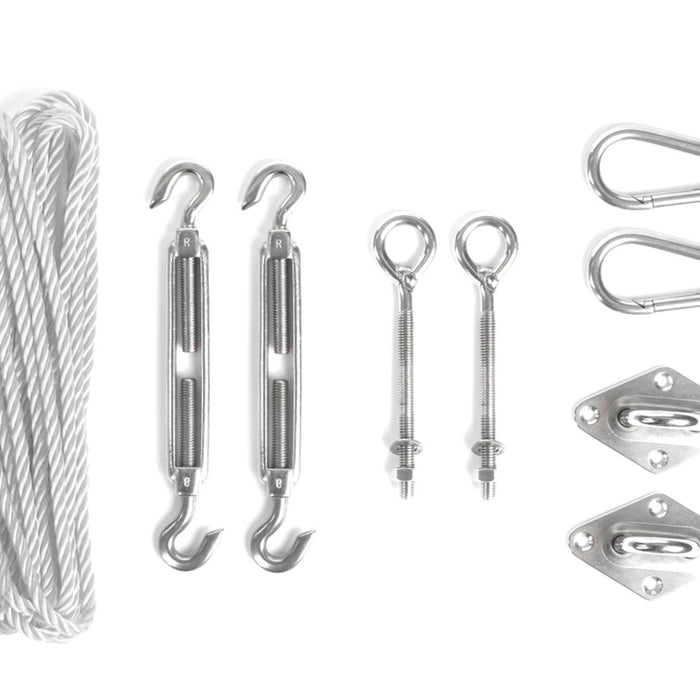 Sunfighters Compleet pakket:  Vierkant 5x5m Grijs