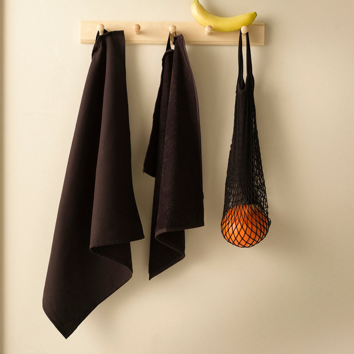 DDDDD keukendoek Logo - 50x55 cm - Black - 6 stuks