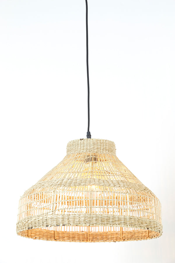 Light & Living Light&living Hanglamp Ø45x30 cm LATIKA zeegras naturel