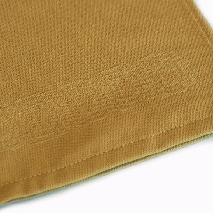 DDDDD 2x theedoek + 2x keukendoek Logo - Ochre