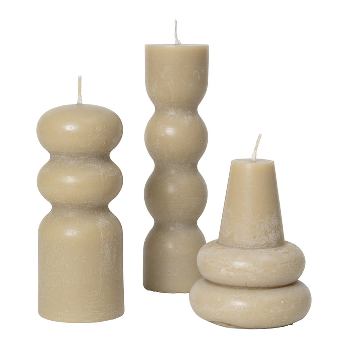 Ferm Living Torno Kaarsen - 3 st. - Zand