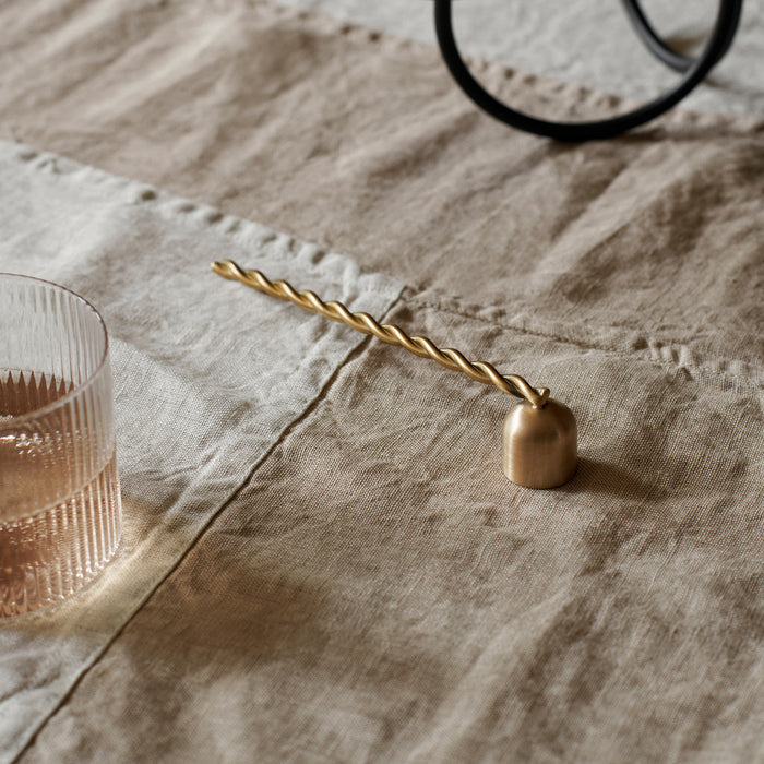 Ferm Living Twist Kaarsendover - Messing