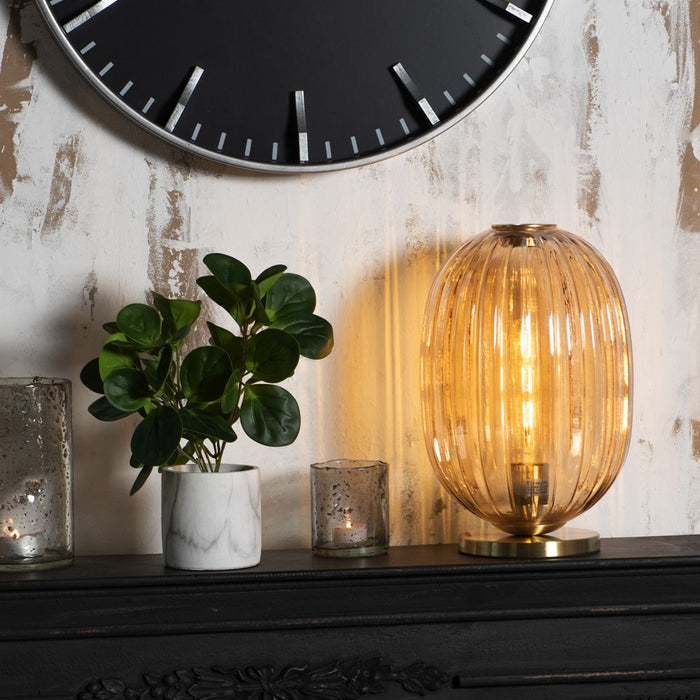 Clayre & Eef Kunstbloem  32 cm Groen Kunststof Foam Rond Kunstplant