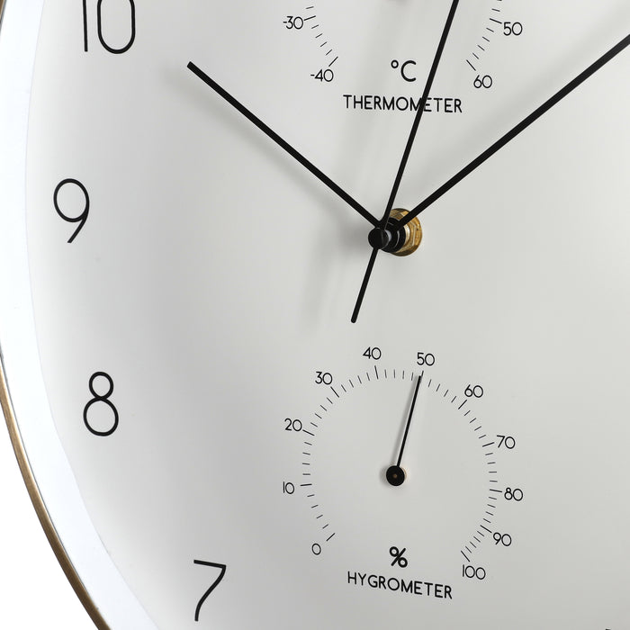 Mica Decorations Andy Wandklok wit L27,5 x H35 cm